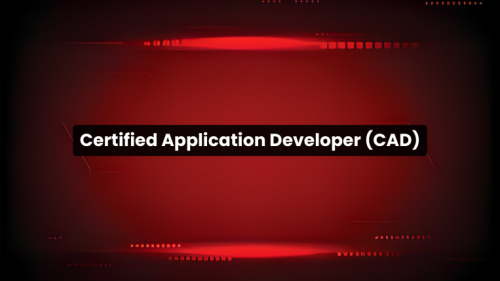 CAD - Certified Application Developer